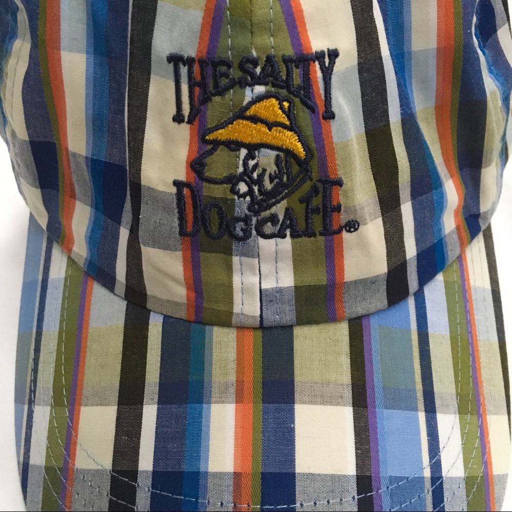 $10 Clearance The Salty Dog Cafe Plaid Ahead Baseball Cap Hilton Head SC - Picture 4 of 4